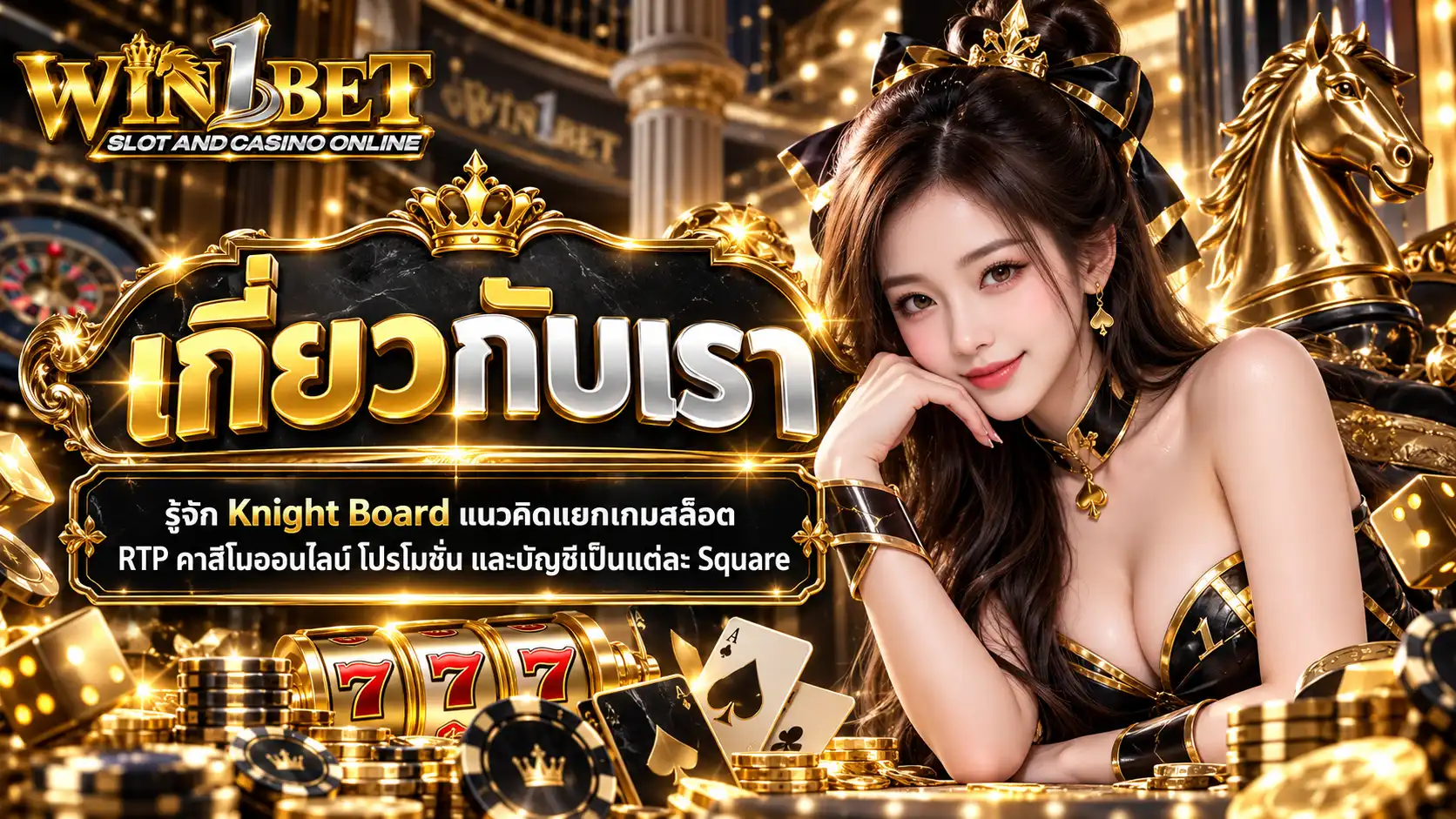 เกี่ยวกับเรา win1bet รู้จัก Knight Board แนวคิดแยกเกมสล็อต RTP คาสิโนออนไลน์ โปรโมชั่น และบัญชีเป็นแต่ละ Square